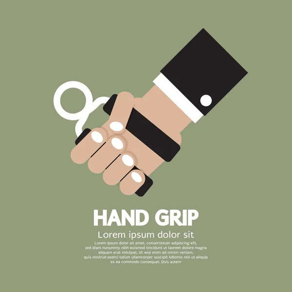 Hand Grip Graphic Vector Illustration — Stock Vector