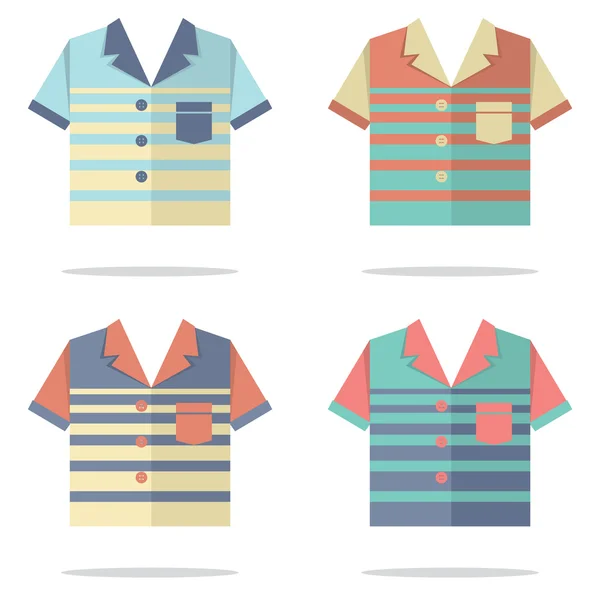 Camisas para homens Vector Ilustração — Vetor de Stock