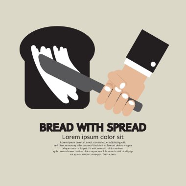 Spread vektör çizim ile ekmek