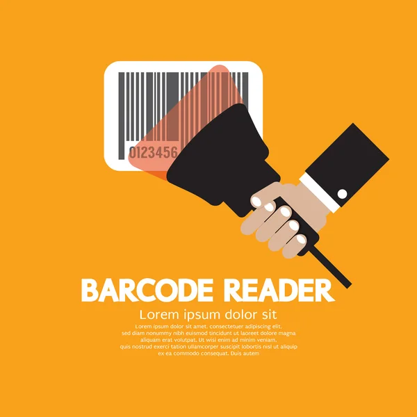 Barcode Reader Graphic Vector Illustration — Stock Vector