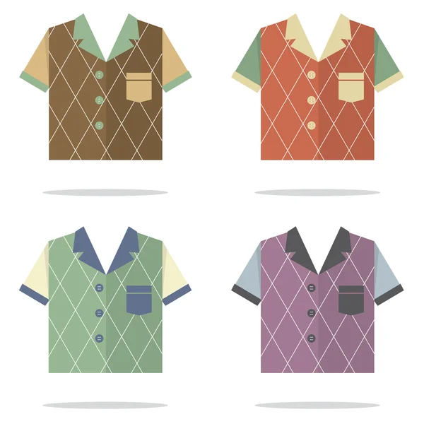 Shirts voor mannen vectorillustratie — Stockvector