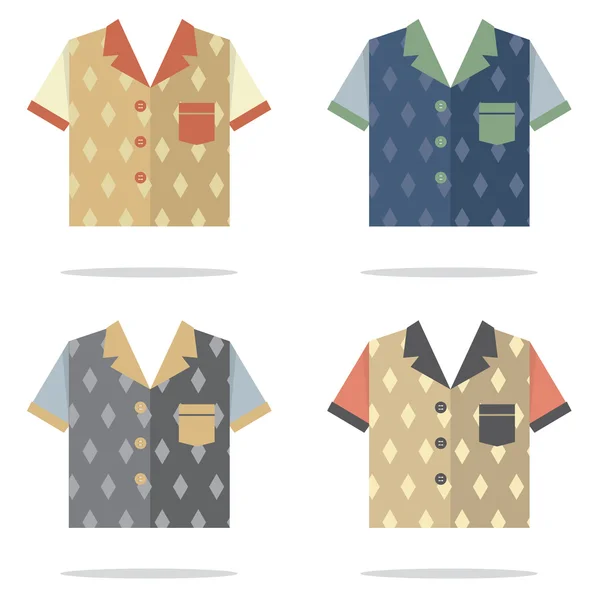 Camisas para Hombres Vector Ilustración — Vector de stock