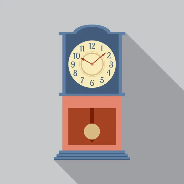 Abuelo Péndulo Reloj Vector Ilustración — Vector de stock