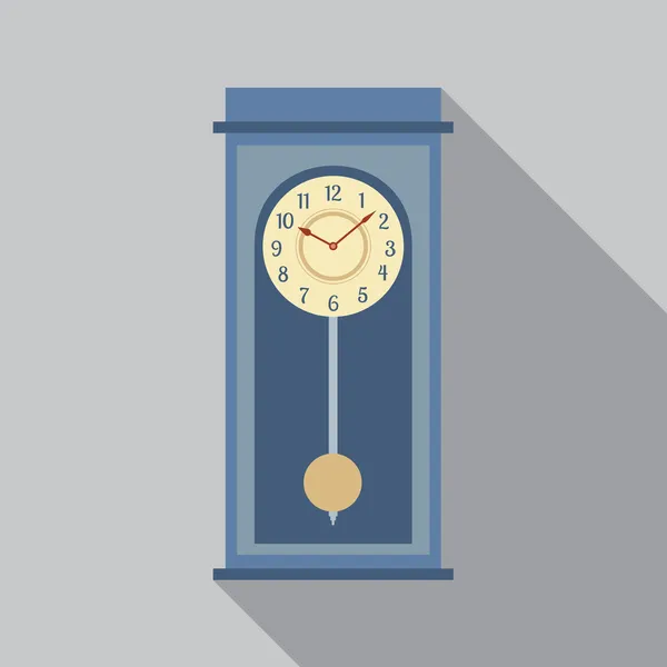 Grandfather Pendulum Clock Vector Illustration — Stock Vector