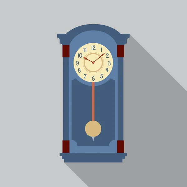 Avô Pêndulo Relógio Vetor Ilustração — Vetor de Stock