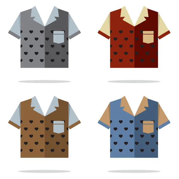 Camisas para Hombres Vector Ilustración — Vector de stock