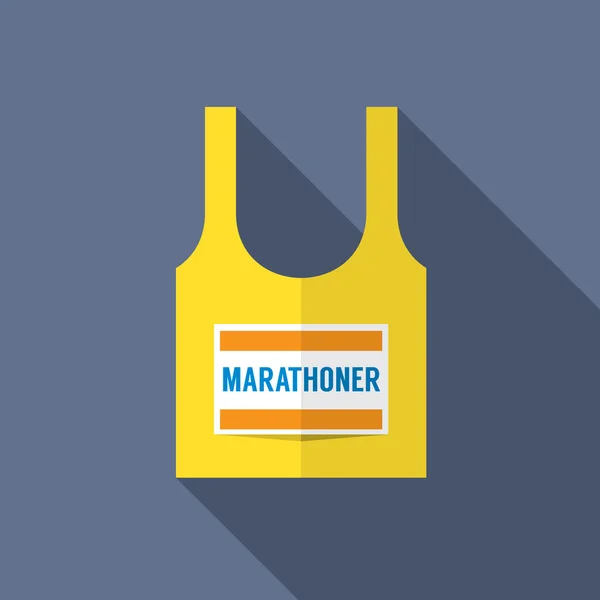 Singlet von Marathonläufer Vektor Illustration — Stockvektor