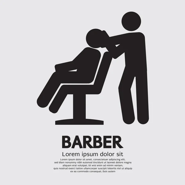 Barber Sign Graphic Vector Illustration — Stock Vector