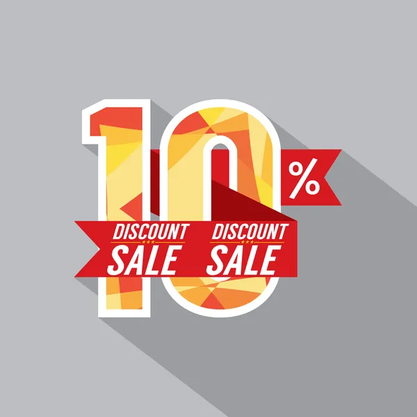 Discount 10 Percent Off Vector Illustration — Stock Vector