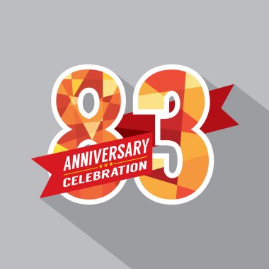 83 yıl yıldönümü kutlama tasarım