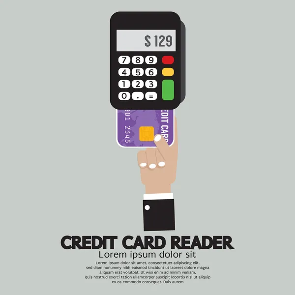 Credit Card Reader Vector Illustration — Stock Vector