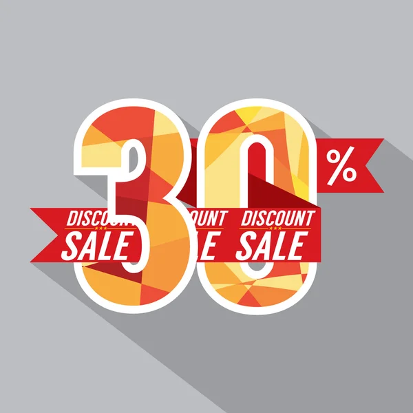 Discount 30 Percent Off Vector Illustration — Stock Vector