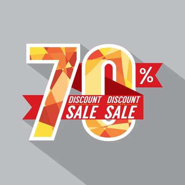 Discount 70 Percent Off Vector Illustration — Stock Vector