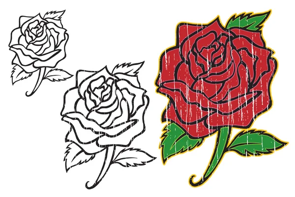 Una rosa — Archivo Imágenes Vectoriales