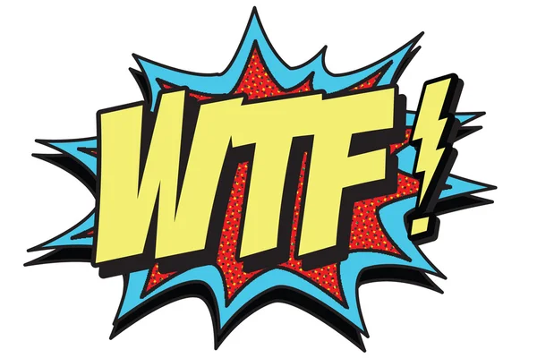 WTF szó — Stock Vector