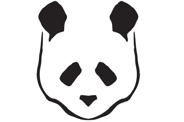 Panda hoofd — Stockvector