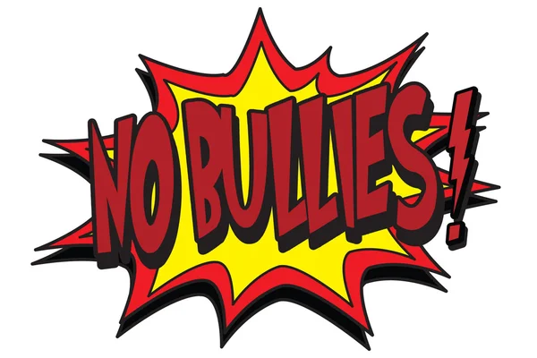 No bullies — Stok Vektör