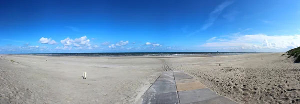 Panorama plaży Morza Północnego — Zdjęcie stockowe