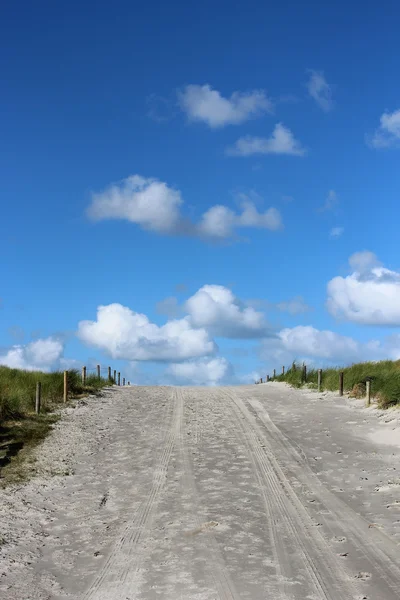 Weg am Strand — Stockfoto