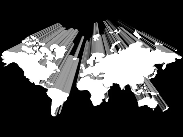 A világ térképe — Stock Fotó