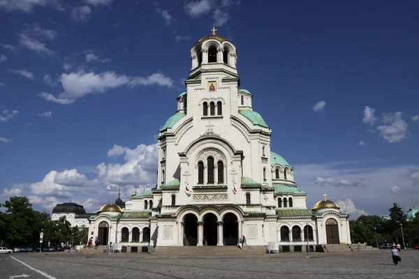 Templom Aleksander Nevski, Sofia, Bulgária — Stock Fotó
