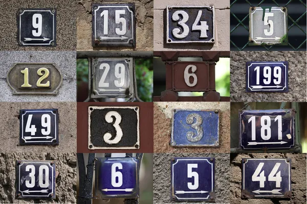 House numbers — Stock Photo, Image