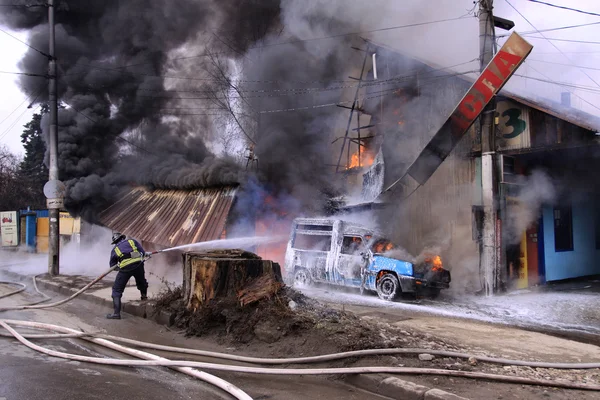 Lutte contre l'incendie — Photo