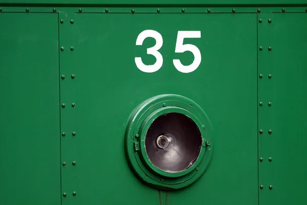 Numbers on the train Stock Photo