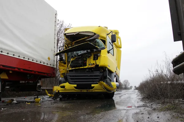 Crash-Lkw — Stockfoto