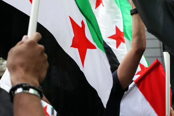 Gratis Syrien syriska flaggor — Stockfoto
