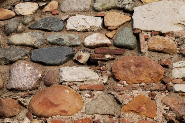 Stenen muur achtergrond horizontale — Stockfoto