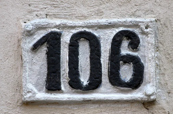 Número da casa — Fotografia de Stock