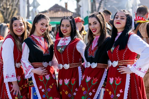 Elin Pelin Bulgária 2022 Február Masquerade Festival Elin Pelin Bulgaria — Stock Fotó