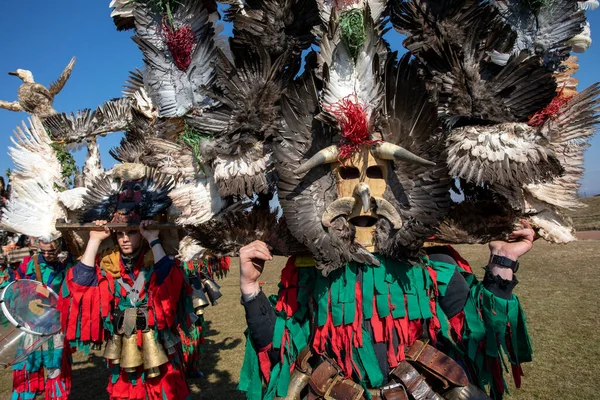 Elin Pelin Bulgaria Febrero 2022 Festival Máscaras Elin Pelin Bulgaria — Foto de Stock