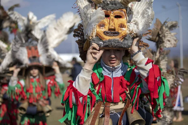 Elin Pelin Bulgaria February 2022 Masquerade Festival Elin Pelin Bulgaria — 图库照片