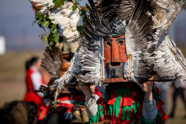 Elin Pelin Bulgária Fevereiro 2022 Masquerade Festival Elin Pelin Bulgária — Fotografia de Stock