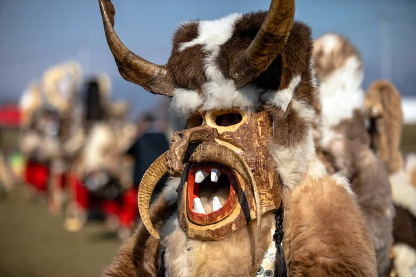 Elin Pelin Bulgaria February 2022 Masquerade Festival Elin Pelin Bulgaria — Stock Photo, Image