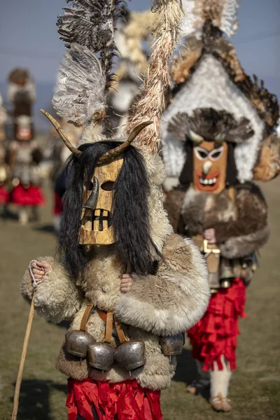 Elin Pelin Bulgaria February 2022 Masquerade Festival Elin Pelin Bulgaria — 图库照片