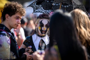 Sofya, Bulgaristan - 18 Haziran 2022: LGBT hakları lezbiyeni, eşcinsel, transeksüel ve biseksüel destekleme amaçlı Sofya Onur etkinliği 15 'inci kez Sofya' da düzenleniyor.