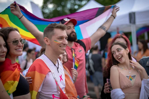 Sofía Bulgaria Junio 2022 Evento Sofia Pride Apoyo Los Derechos — Foto de Stock