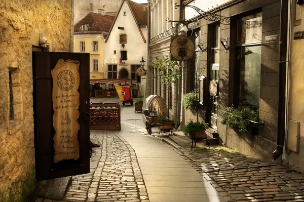 Ulica w Tallinnie — Zdjęcie stockowe