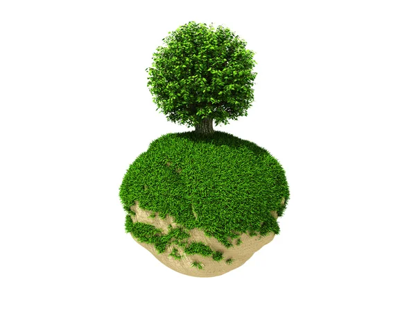Yeşil gezegen üzerinde ağaç