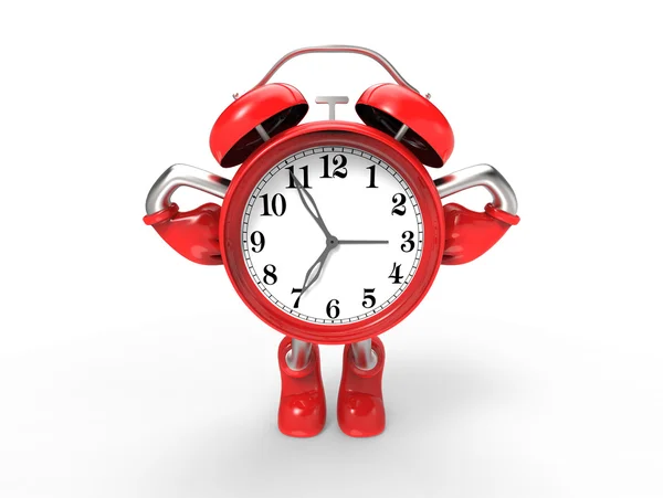 Character alarm clock 2 — Stock Photo, Image