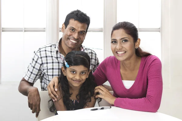 Happy Indian family