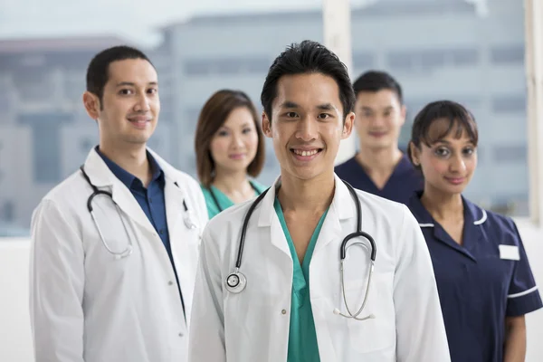 Team of Multi-ethnic medical staff