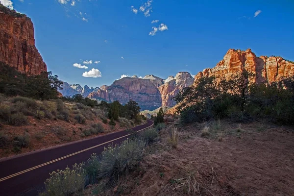 Zion National Park Landscape Zion Park Boulevard Springdale Utah — Photo