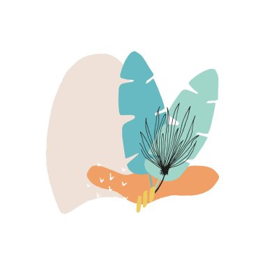 Elle çizilmiş soyut organik şekiller. Kapak için fırça tasarımı, afiş arkaplan, sosyal paylaşım ve hikaye dekorasyonu, baskı, duvar kağıdı. Vecor elle çizilmiş elementler ve darbeler. modern biçim.