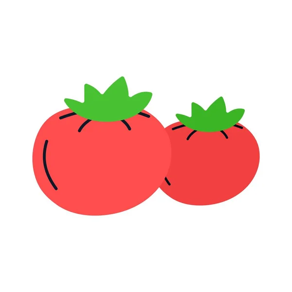 Icône Tomate Dans Style Branché — Image vectorielle
