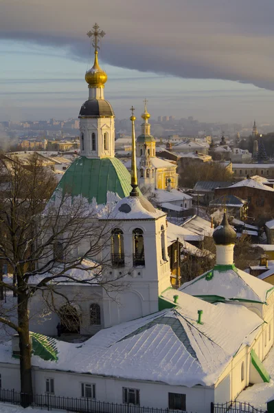 Преображенский храм и церковь Св. Николая приходского курорта — стоковое фото