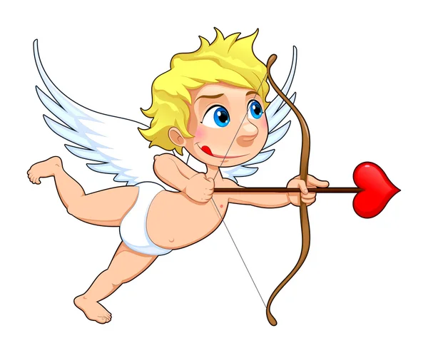 Funny Cupid. — Stock Vector